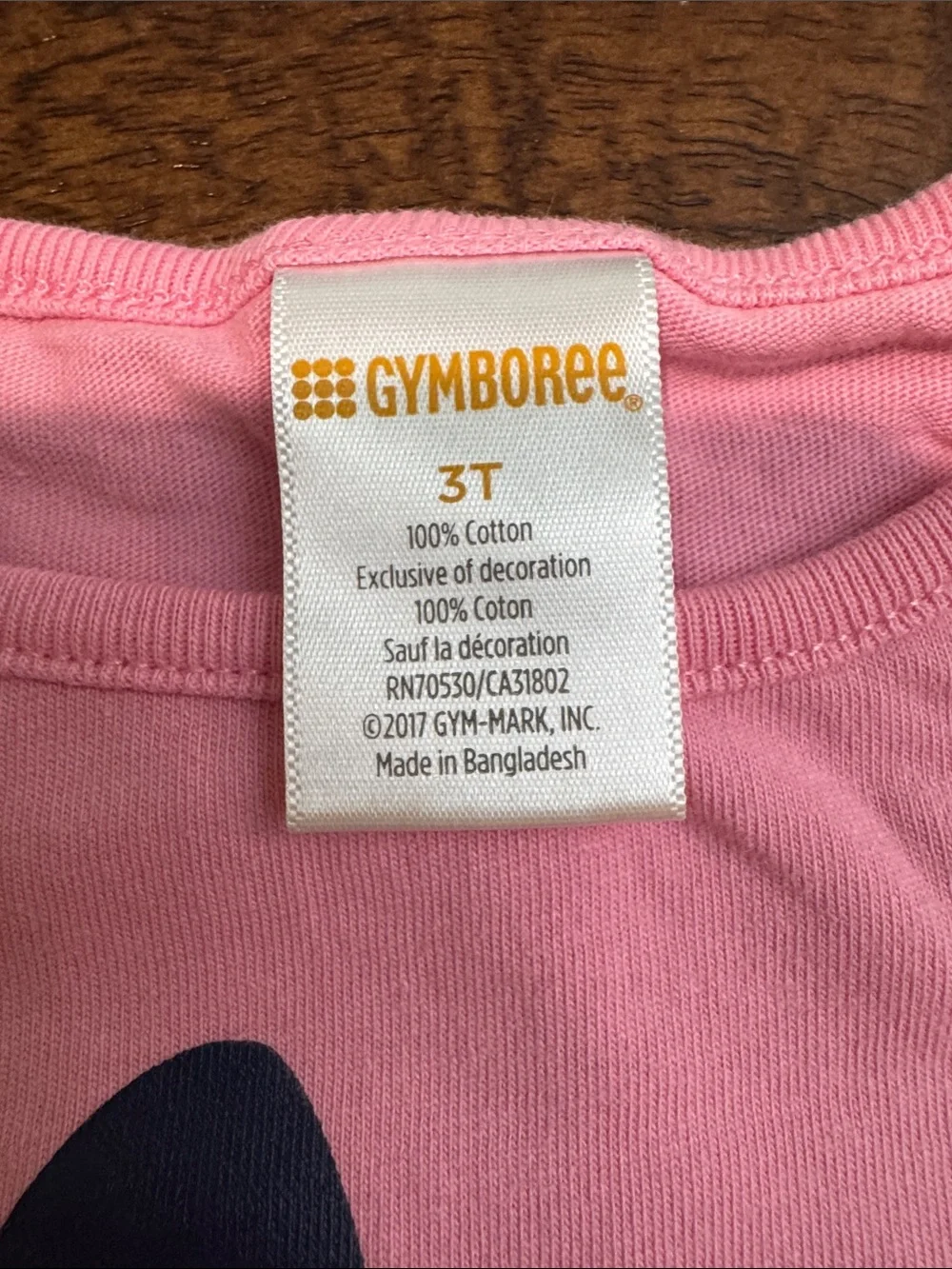 Gymboree Pink Top with Navy Floral Legging Set